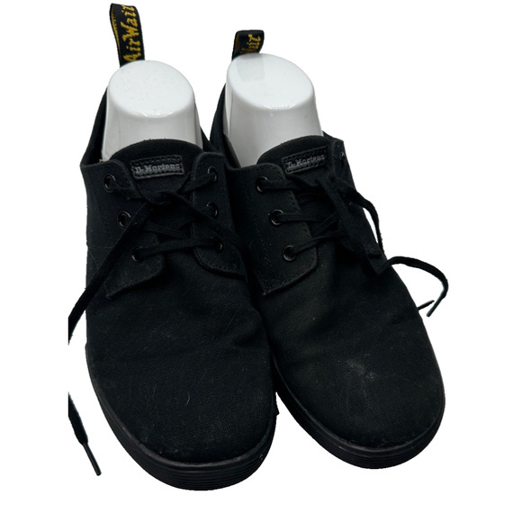 Dr. Martens Shoes - Dr. Martens Women's Santanita Canvas Shoe Size 9 US Lace up Black Lop Top